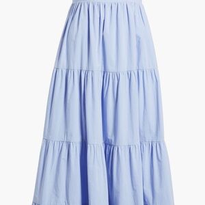 Charles Henry Light Blue Maxi dress